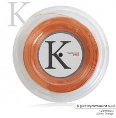 【K-Gut Polyester/Round K323 200mロール】硬式テニスストリング