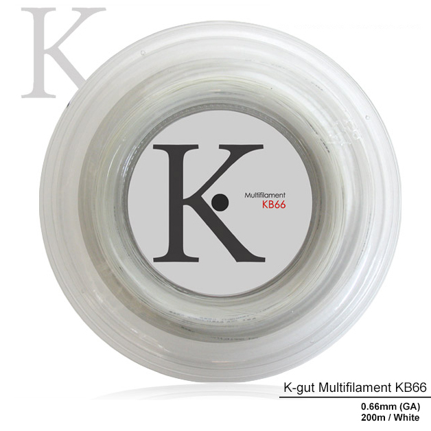 【K-Gut Multifilament KB66 200mロール】バドミントンストリング