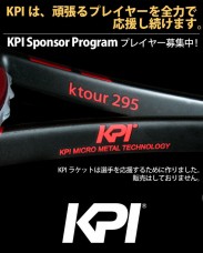 【KPI K tour 295-Black /orange 硬式テニスラケット】KPIは、頑張るプレイヤーを全力で応援し続けます。KPI Sponsor Programプレイヤー募集中！