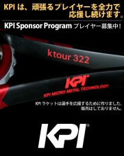 【KPI K tour 322-Black/orange 硬式テニスラケット】KPIは、頑張るプレイヤーを全力で応援し続けます。KPI Sponsor Programプレイヤー募集中！